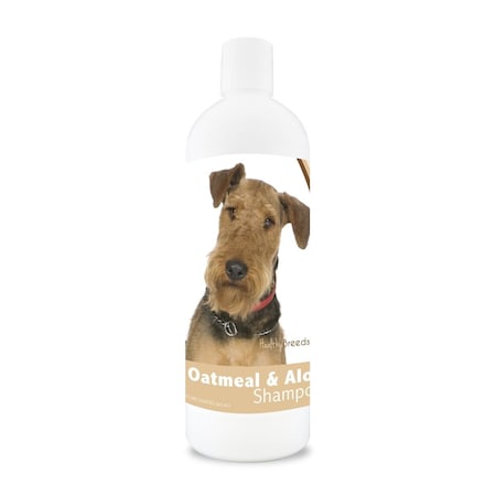 Healthy Breeds 16 oz Airedale Terrier Oatmeal Shampoo with Aloe 840235100362